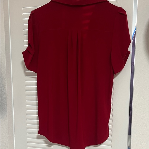 Anne Klein Vibrant Red Blouse - Picture 4 of 4